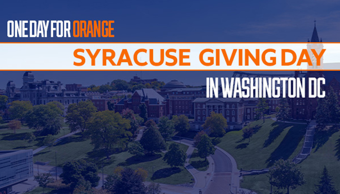 One Day For Orange Syracuse Giving Day in Washington, DC